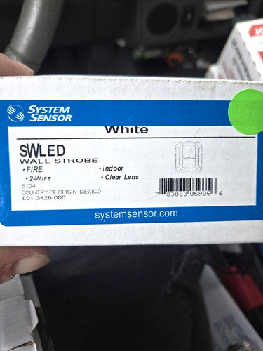 System sensor swled white - sensor, wall